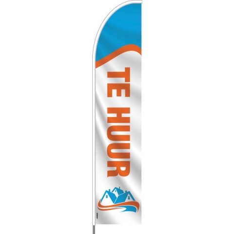Beachflag - Te Huur - Vlag + Hengelsysteem + Draagtas - Actievlag.nl