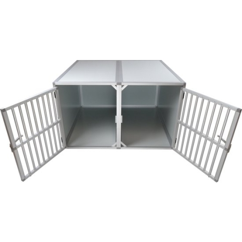 Hundos Autobench Recht Model Dubbel 100x110x67 met spijlenNieuw