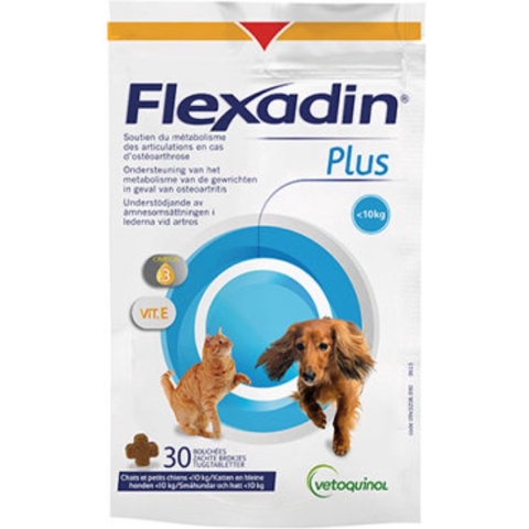 Flexadin Gewricht supplement Flexadin Plus Kleine Hond en Kat - 90 brokjes