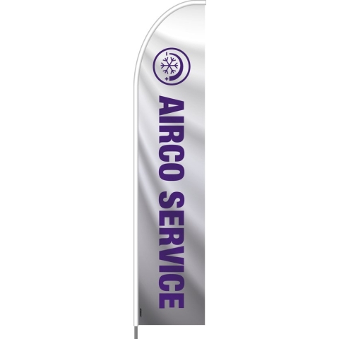 Beachflag - Airco Service - Vlag + Hengelsysteem + Draagtas - Actievlag.nl