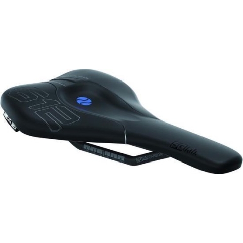 SQLAB Zadel 612 Ergowave Active Carbon - Fietszadel - Zadel - Carbon - Lichtgewicht - Zwart - 12 cm