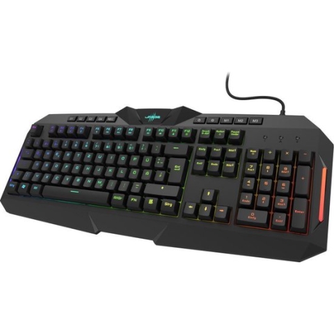 uRage Exodus 700 semi-mechanical toetsenbord USB QWERTZ Duits Zwart