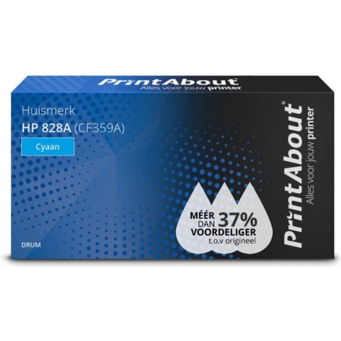 PrintAbout huismerk Drum 828A (CF359A) Cyaan geschikt voor HP