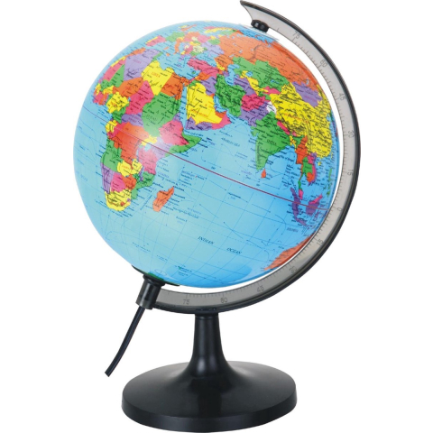 LIVARNO® Verlichte wereldbol 30cm -  Inclusief schakelaar en vervangbare lamp