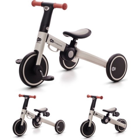 Kinderkraft 4Trike Vouw driewieler - Loopfiets - Balance Bike - Silver Grey