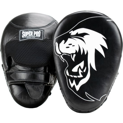Super Pro Combat Gear Handpads Curved Leder