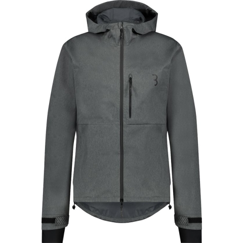 BBB Cycling Rainshield Explorer Regenjas - Commuter Heren - Waterafstotend - Grijs - Maat L - BBW-450