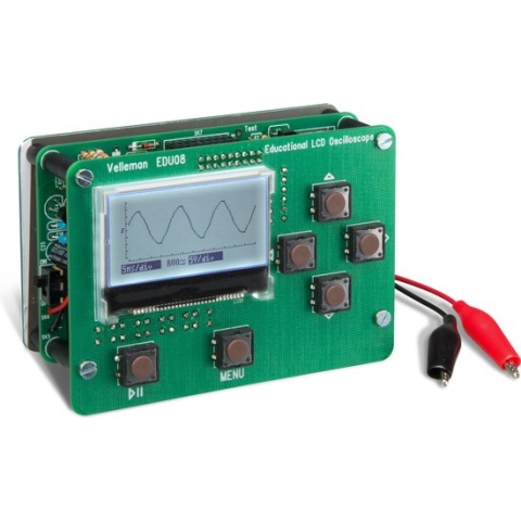 Whadda Educatieve soldeerkit, oscilloscoop, lcd-display, testsnoeren