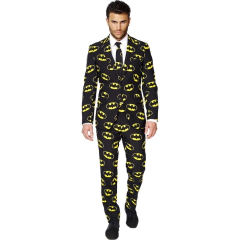 OppoSuits Batman™ - Heren Pak - Batman DC Comics - Zwart - Maat EU 54
