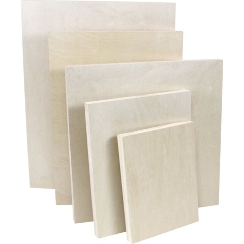 Schilderspaneel 3D - Schilderspanelen hout - 80 x 80cm - per 2 verpakt