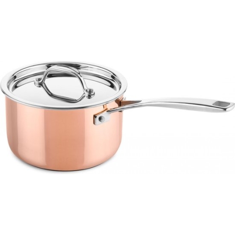 Steelpan Ø16cm met deksel - inductie - koper - DUCQ