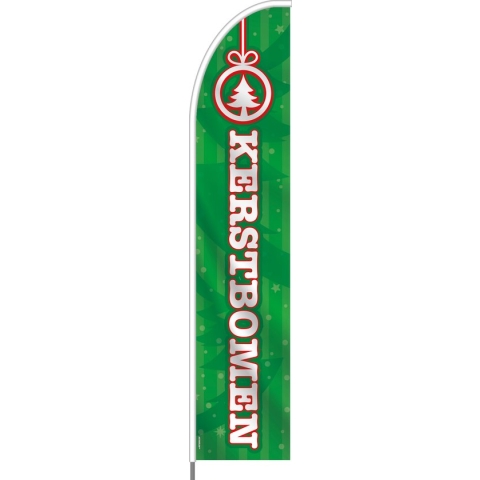Beachflag - Kerstbomen - Vlag + Hengelsysteem + Draagtas - Actievlag.nl