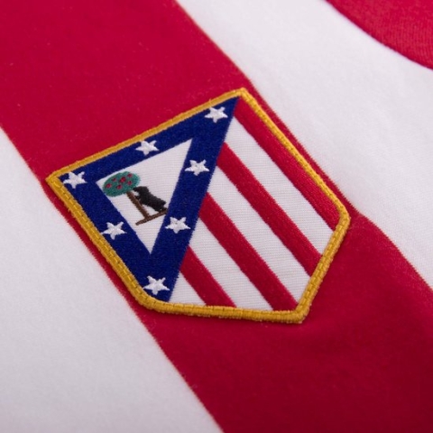 COPA - Atletico de Madrid 1985 - 86 Retro Voetbal Shirt - XS - Rood; Wit