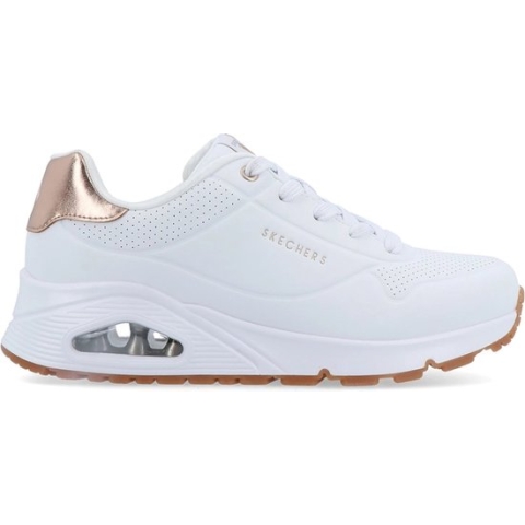 Skechers Uno Gen1 - Shimmer Away Unisex Sneakers - Wit - Maat 36
