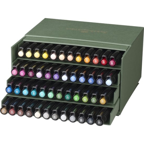 Faber Castell tekenstift - Pitt Artist Pen - brush - 48-delig - Studiobox - FC-167192
