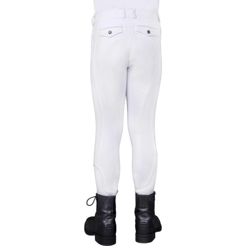 Qhp Rijbroek Kae Knie Grip Kids Wit - 140