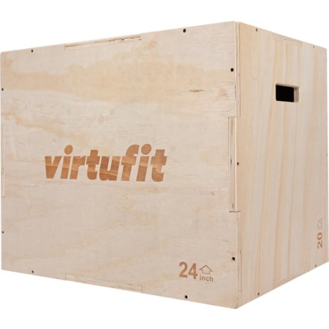 VirtuFit Houten Crossfit Plyo Box 3-in-1 - Groot - 50 x 60 x 75 cm