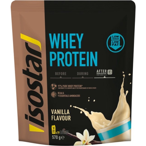 Isostar Whey Protein Vanille - 3 x 570 gr - Voordeelverpakking