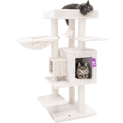 Petrebels Cleopatra 134 krabpaal - Creme - 134cm - design - stabiel