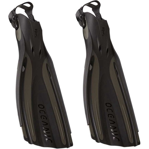 Oceanic Viper 2 - Open Hiel Vinnen - Zwart - maat XL