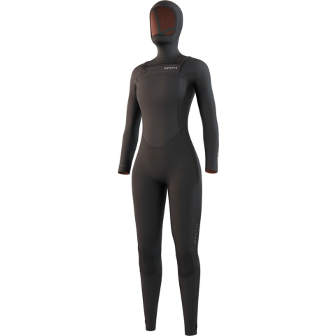Mystic Dames Wetsuit Gem Hooded 6/4/3mm Dfzip - Black