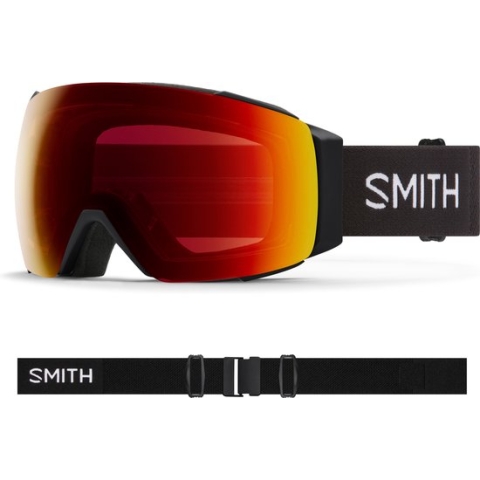 Smith I/O MAG Black Chromapop Sun Red Mirror