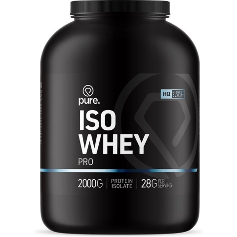 PURE Iso Whey Pro - choco/caramel - 2000gr - whey eiwit isolaat - eiwitshake - koolhydraatarm