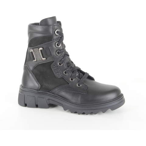 Twins 323681-589W5 meisjes veterboots maat 34 zwart