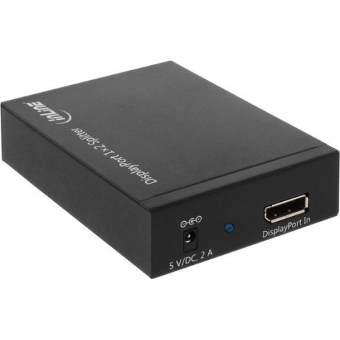 InLine 1x DisplayPort naar 2x DisplayPort splitter - 4K