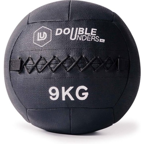 DoubleUnders - Wall ball 9kg zwart - Professionele wall ball voor Crossfit