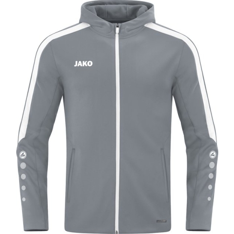 JAKO Power Jas met Capuchon Grijs Maat 3XL