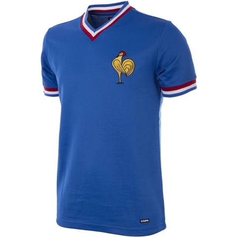 COPA - Frankrijk 1971 Retro Voetbal Shirt - L - Blauw