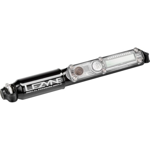 Lezyne Digital Pressure Drive – Minipomp – Handpomp – Inclusief digitale drukmeter – Fietsaccessoires - Zwart