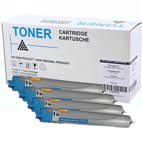 ABC huismerk Set 4x toner geschikt voor Dell 5110cn 5110 cn