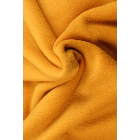 10 meter fleece stof - Okergeel - 100% polyester