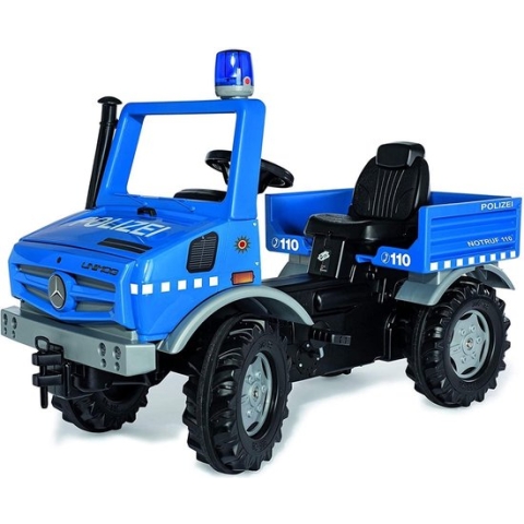 Rolly Toys Rollyunimog police junior blauw/zwart
