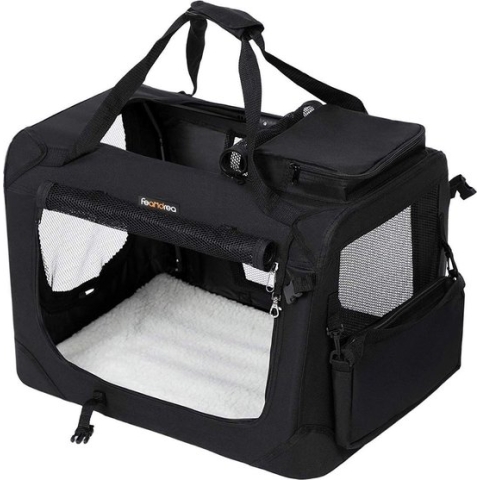 Luxe reismand - Honden & katten - Reisbench - Auto - Hondenbench - 40x60x40cm