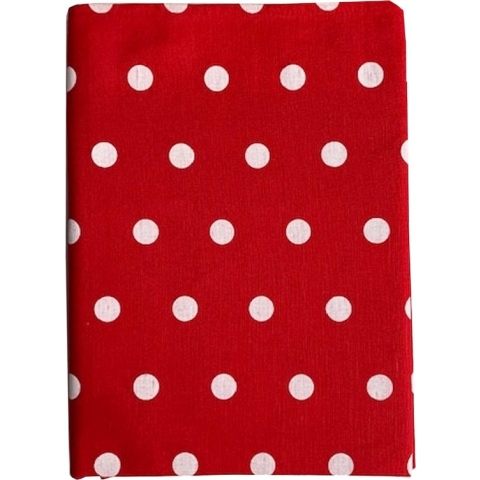 Polka tafelkleed red 145x250