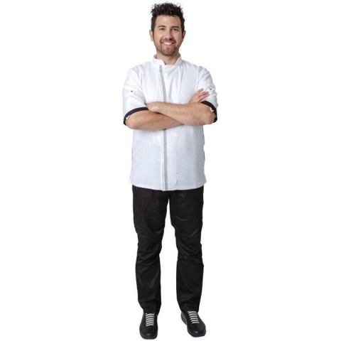 Whites Southside Unisex Koksbuis Korte Mouw Wit - Whites Chefs Clothing B998-M