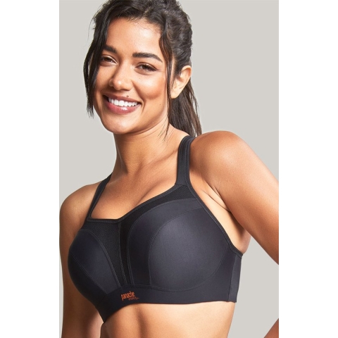 Panache Sport Beha Zwart - Sportbeha's  - zwart - 80D