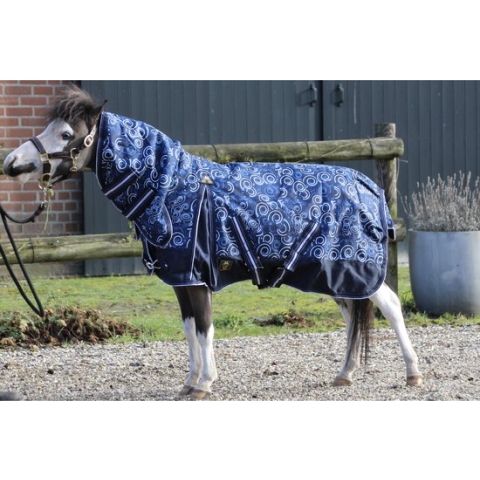 MHS Regendeken Dream 100 gram vaste hals 60/80 cm Navy Curl