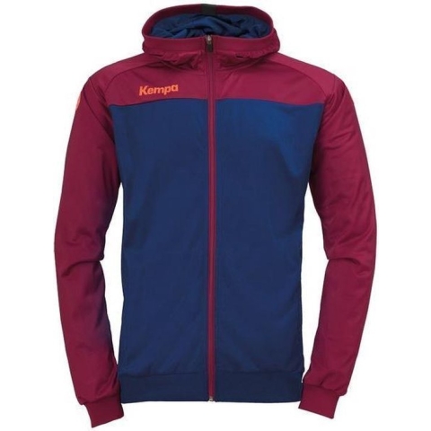 Kempa Prime Multi Jacket Diep Blauw-Donker Rood Maat 3XL