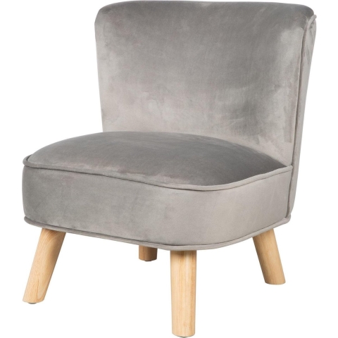 Roba Kinderfauteuil Lil Sofa Junior 44 X 50 Cm Fluweel Grijs