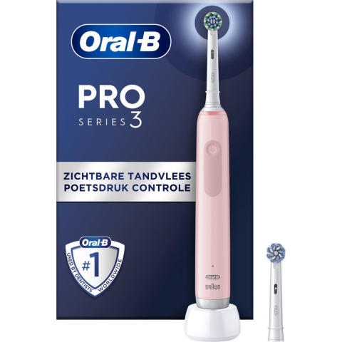 Oral-B Pro Series 3 - Roze - Elektrische Tandenborstel