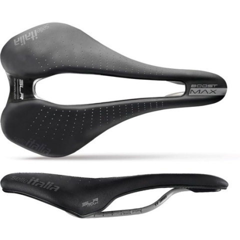 Selle Italia Max SLR Boost Gel TI Superflow Saddle, black Breedte L3 | 155mm