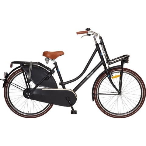 Wheelerz transportfiets 26 inch matzwart | unisex