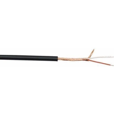DAP Audio MC-205B microfoon kabel zwart 5mm, 100 meter op rol