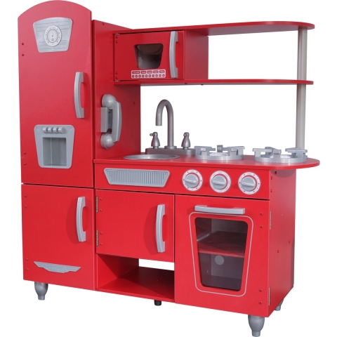 KidKraft Vintage look Houten Kinderkeuken Rood