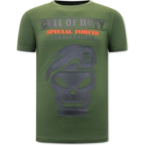 Heren T-shirt Call of Duty - Groen