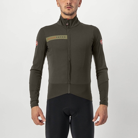 Castelli Beta Ros Jacket - Military Green/Green Tea